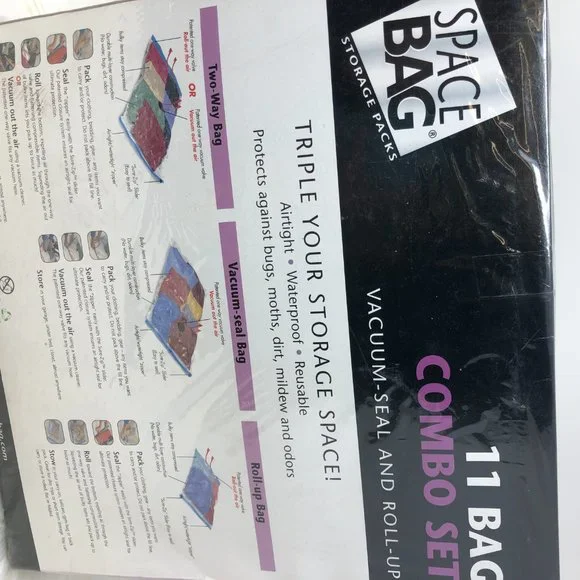 Storage Bags 11 Combo Set Vacuum Seal and Roll up - Picture 2 of 3